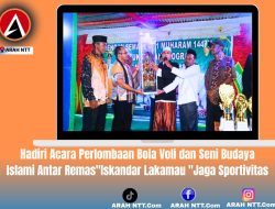 Hadiri Acara Perlombaan Bola Voli dan Seni Budaya Islami Antar Remas”Iskandar Lakamau “Jaga Sportivitas