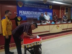 139 Paket Konstruksi dan Konsultansi Resmi Dikontrak di Saksikan Lagsung oleh Gubernur dan Wakil Gubernur NTT