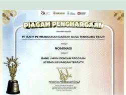 Prestasi Gemilang Bank NTT di Panggung Nasional, Raih Nominasi Financial Literacy Award OJK 2025