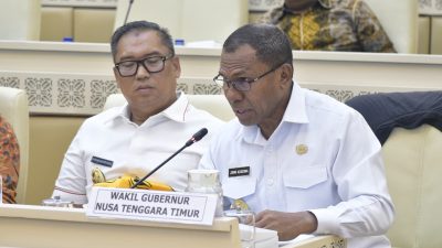 Rapat Degar Pendapat  dengan  Komisi II DPR RI, Wagub NTT Jhoni Asadoma  Tekankan Pembangunan Kawasan Perbatasan