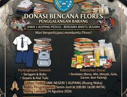 Duka Flores Jadi Duka Bersama, SMKN 1 Kupang Galang Donasi Kebutuhan Pokok dan Sekolah