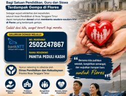 Ambros Kodo Ajak Satuan Pendidikan NTT Bantu Meringankan Beban Korban Gempa Flores