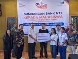 20 Mahasiswa Unika Ruteng Yang Terdampak Gempa flores Dapat Bantuan Beasiswa dari Bank NTT